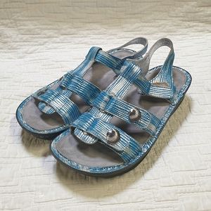 Alegria Kleo Wrapture Blues Leather Sandals Womens size 38 - US 8/8.5